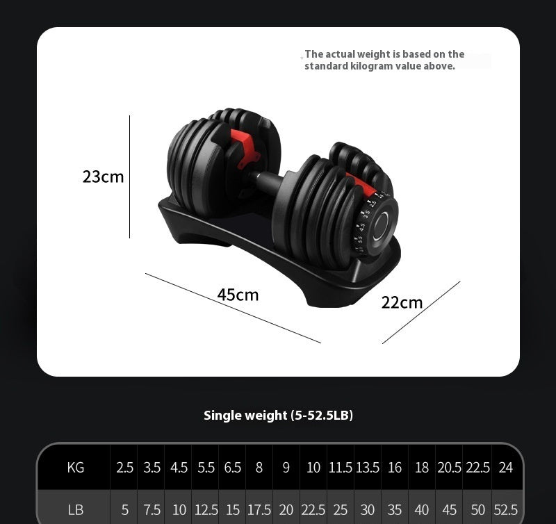 Adjustable 15-Gear Dumbbell