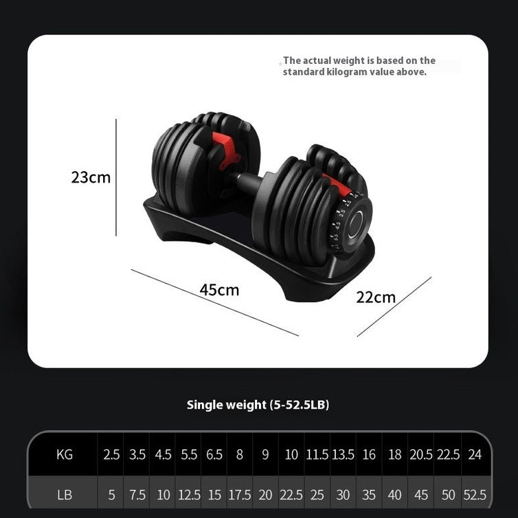Adjustable 15-Gear Dumbbell