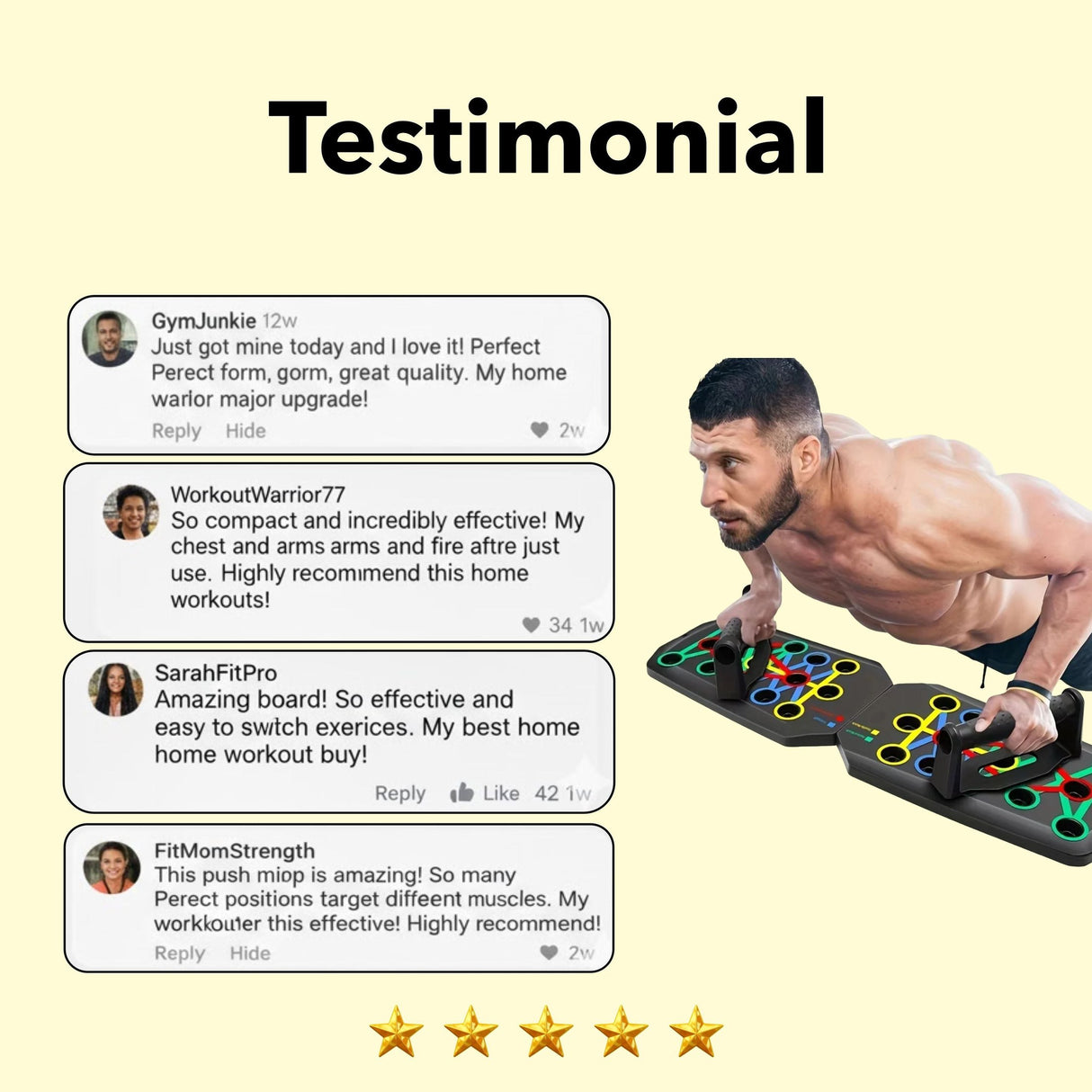 Power Press Push Up Board