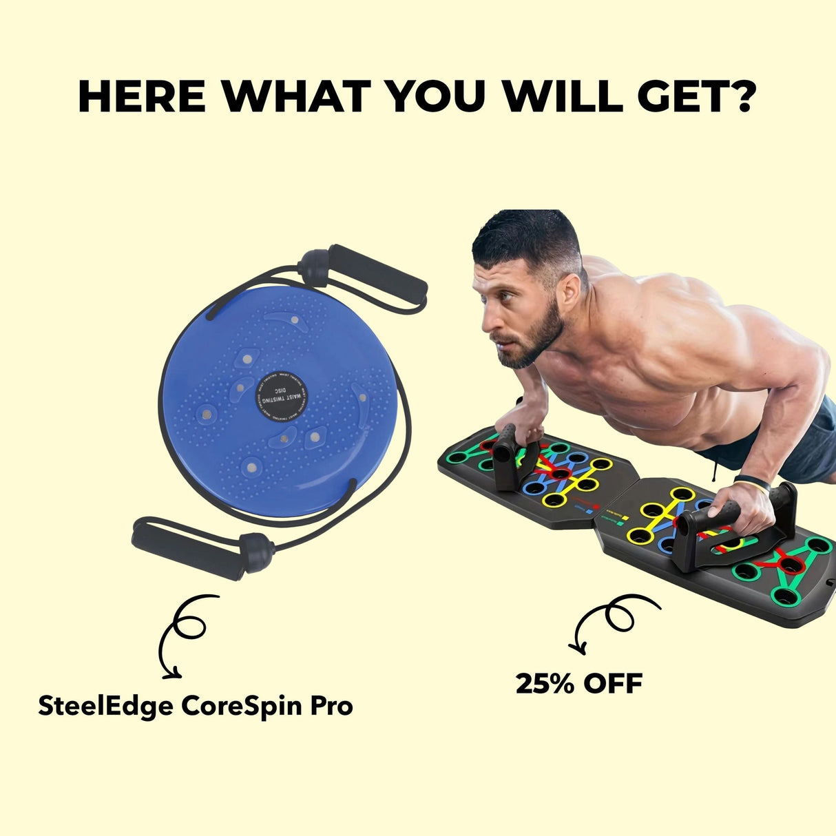 Power Press Push Up Board