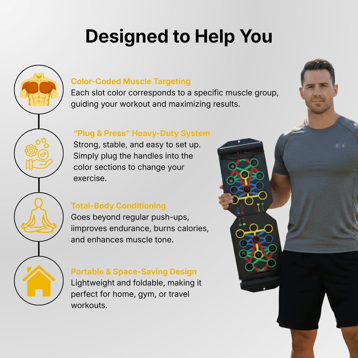 Power Press Push Up Board