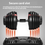 Adjustable 15-Gear Dumbbell